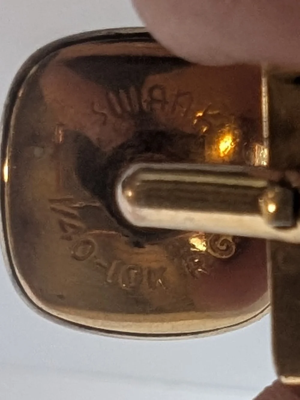 Vintage Swank 1/40 10K RBG Set Of Cufflinks With 3 Matching Tie Tacks